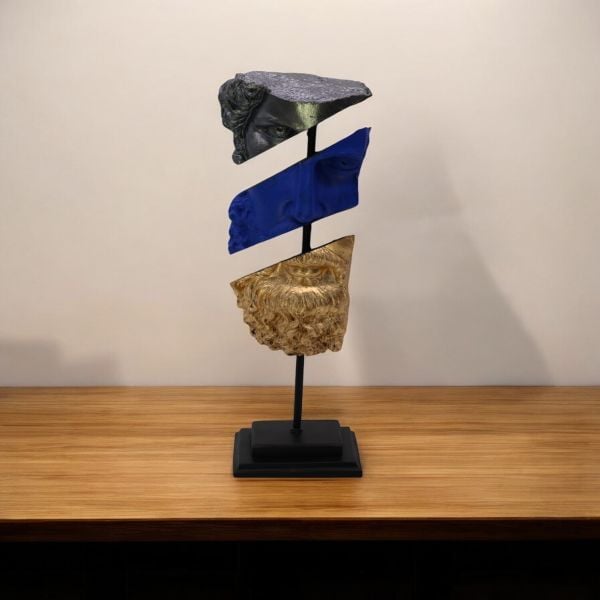 Kaideli Poseidon Gri Mavi Gold 43x14 CM
