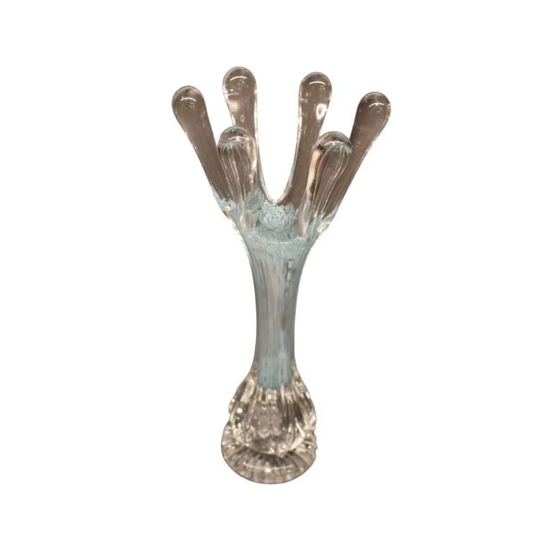 Kristal Cam Damla Obje Mavi Büyük