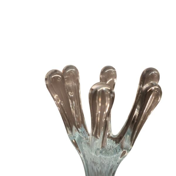 Kristal Cam Damla Obje Mavi Büyük