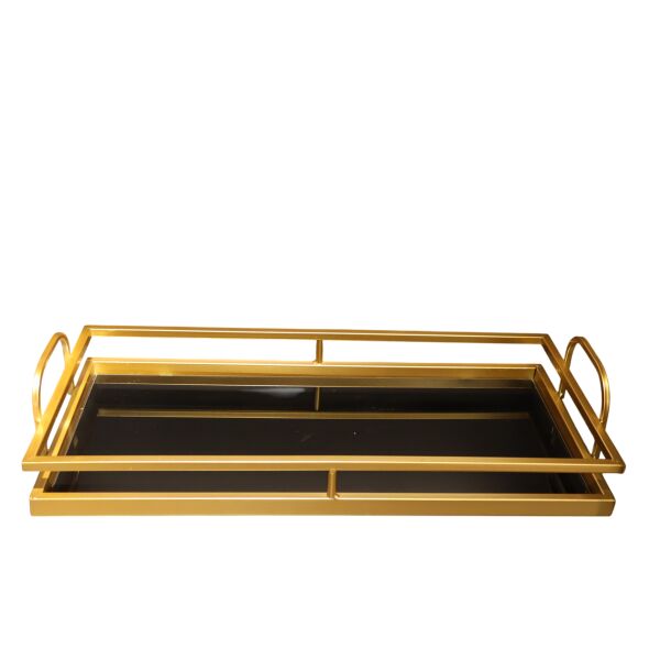 Dikdörtgen Gold Tepsi Büyük