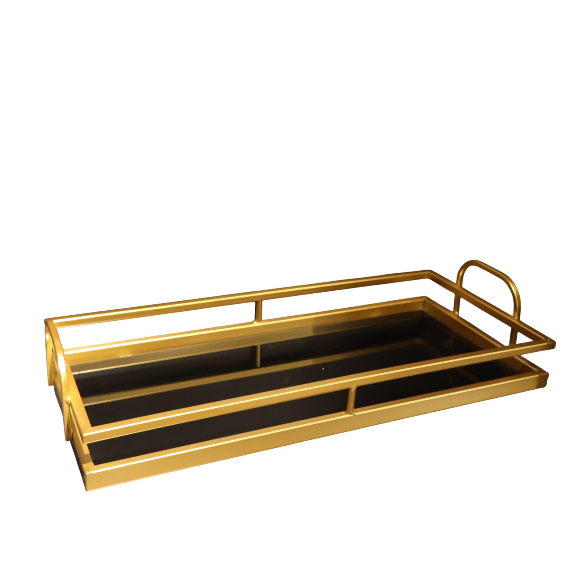 Dikdörtgen Gold Tepsi Büyük