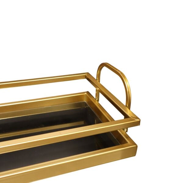 Dikdörtgen Gold Tepsi Küçük