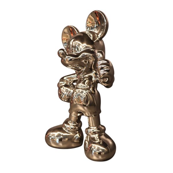 Mickey Mouse Ayakta Krom Gold