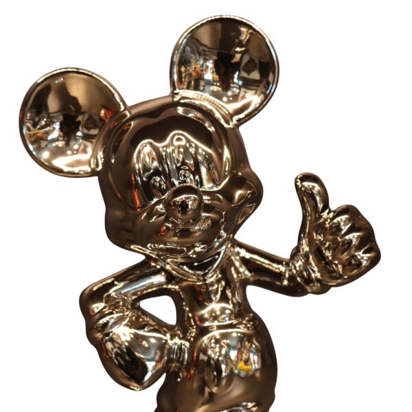 Mickey Mouse Ayakta Krom Gold