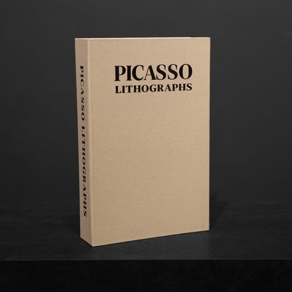 Kumaş Dekoratif Kitap Kutu Pıcasso Bej
