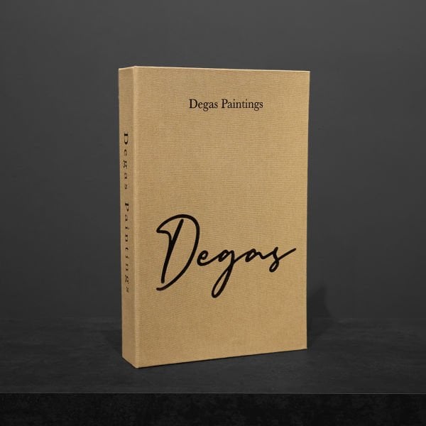Kumaş Dekoratif Kitap Kutu Degas Vizon