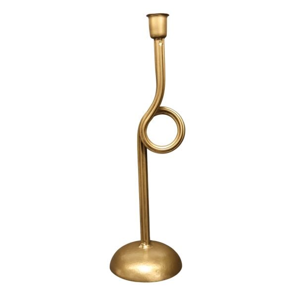 Lyon Gold Metal Çember Şamdan Büyük