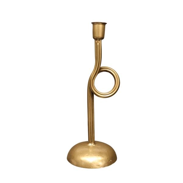 Lyon Gold Metal Çember Şamdan Küçük