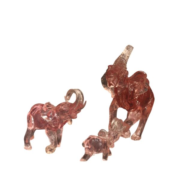 Üçlü Reçine Pembe Fil