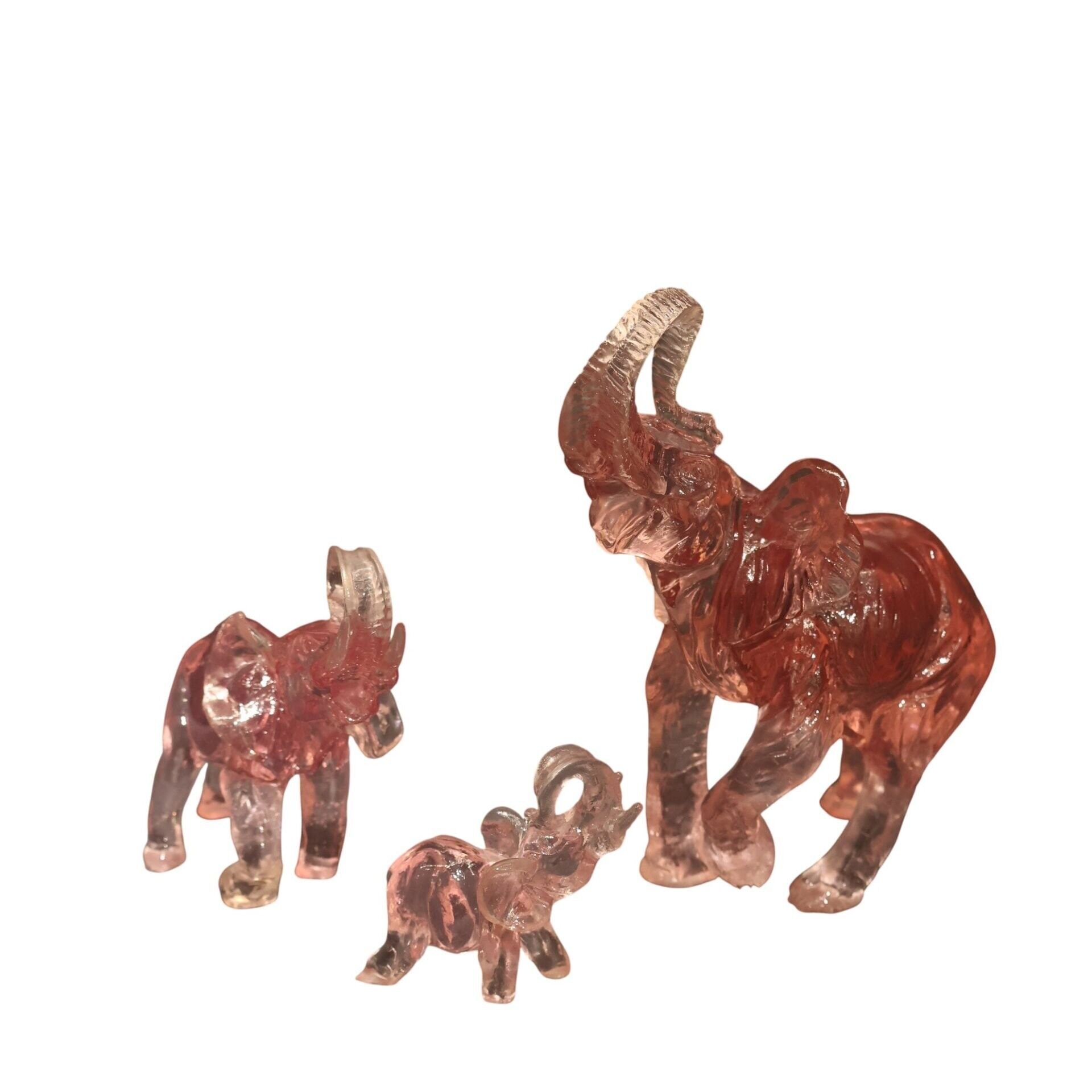 Üçlü Reçine Pembe Fil