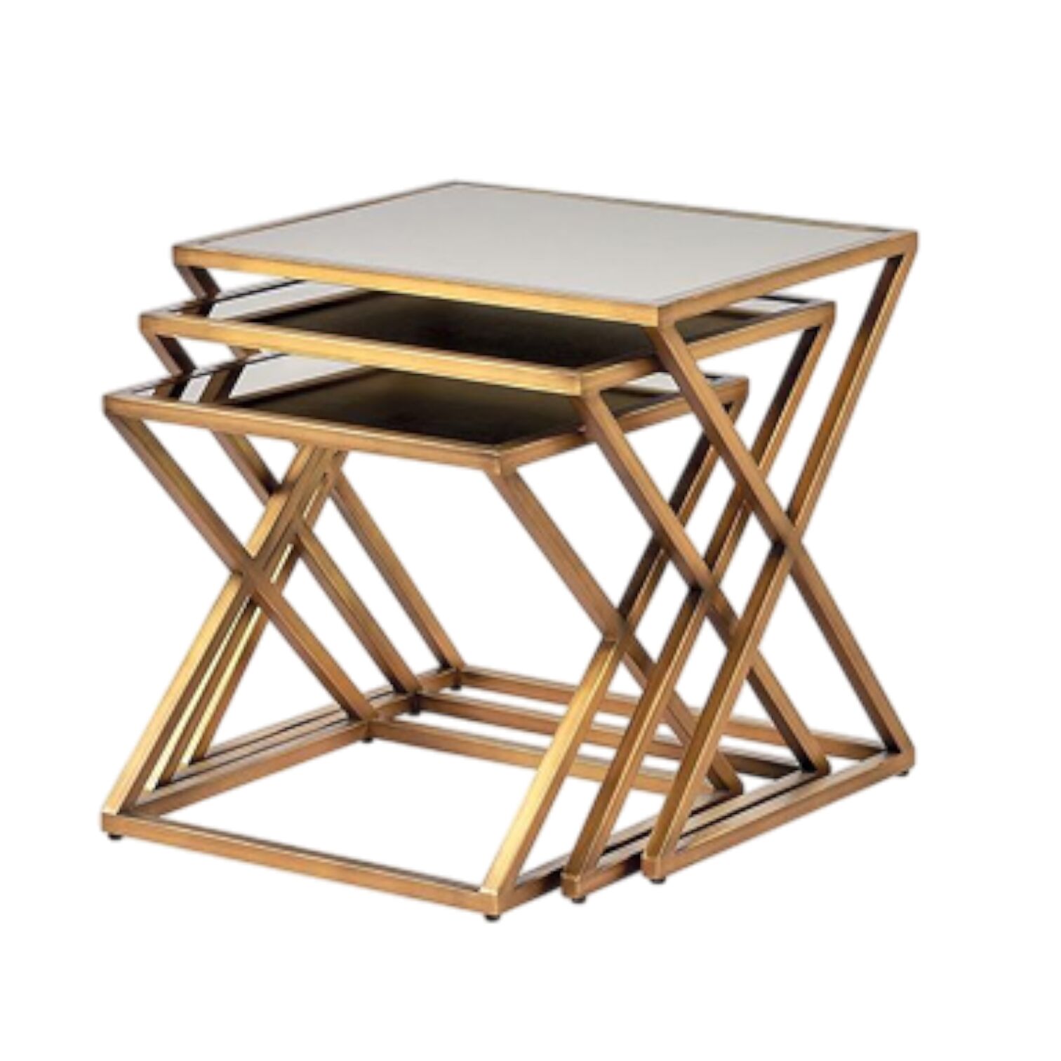 Pirinç Zigon Sehpa Çapraz Model