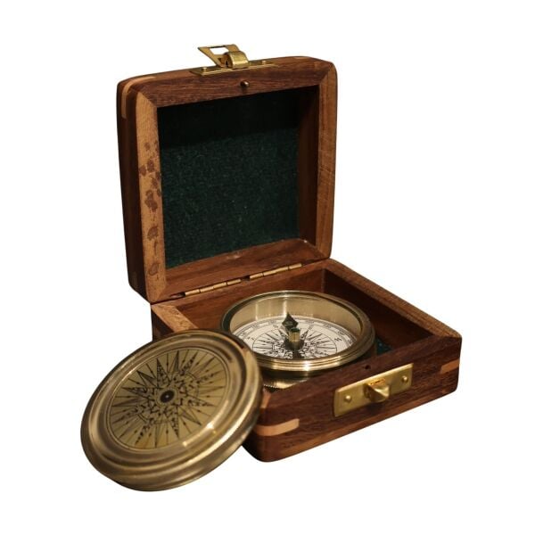 Pirinç Özel Kutulu Pusula