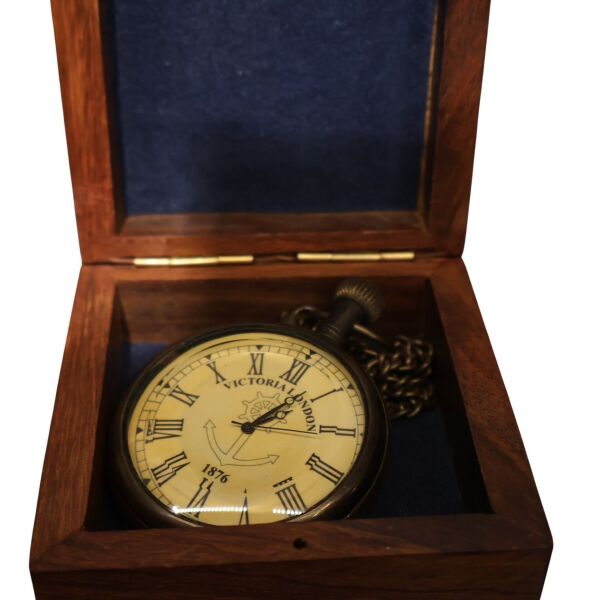 Pirinç Bronz Vıctorıa Köstekli Saat