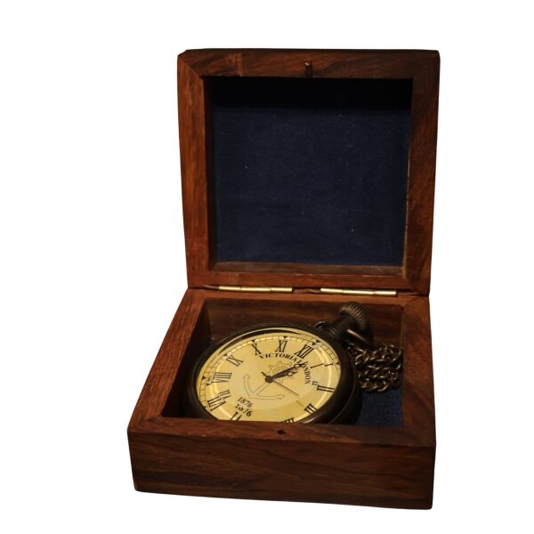 Pirinç Bronz Vıctorıa Köstekli Saat