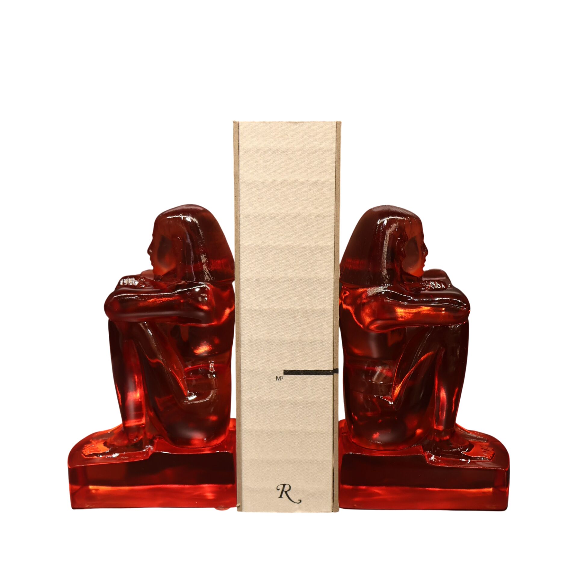 Mısırlı Kız Kitap Tutucu Amber Kırmızı