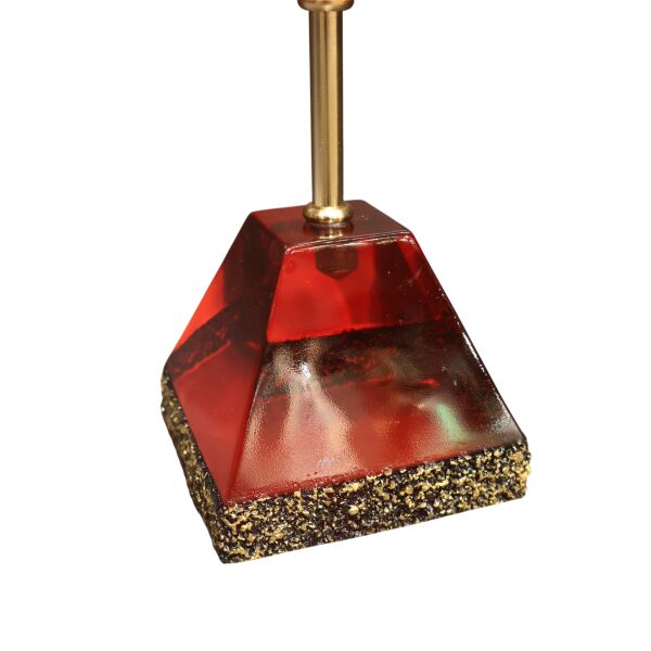 REÇİNE AT HEYKELİ AMBER Kırmızı