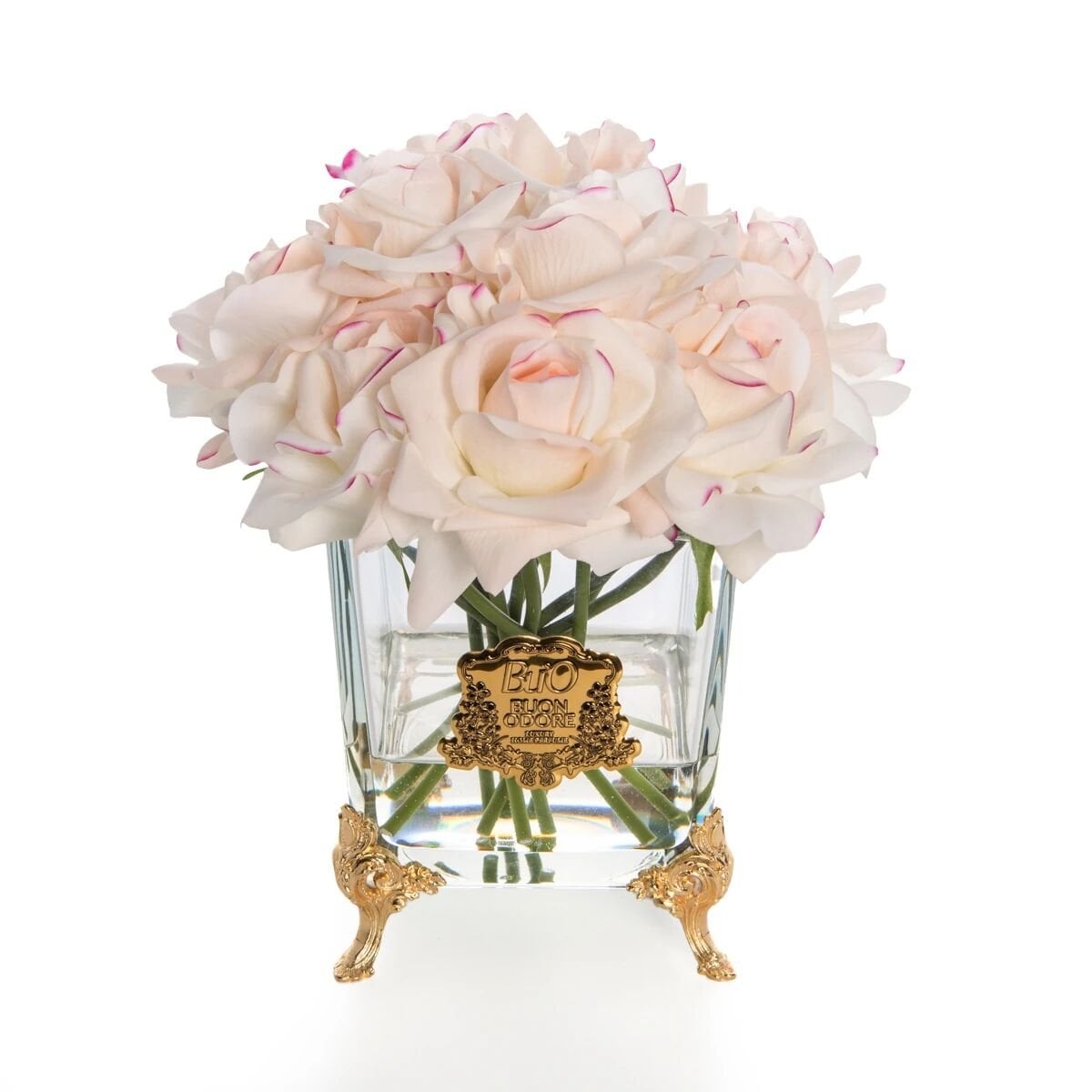 Pirinç Ayaklı Cam Gold 13 Allıklı Gül Luxury Home Perfume
