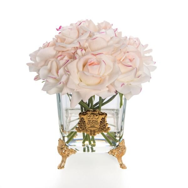 Pirinç Ayaklı Cam Gold 13 Allıklı Gül Luxury Home Perfume
