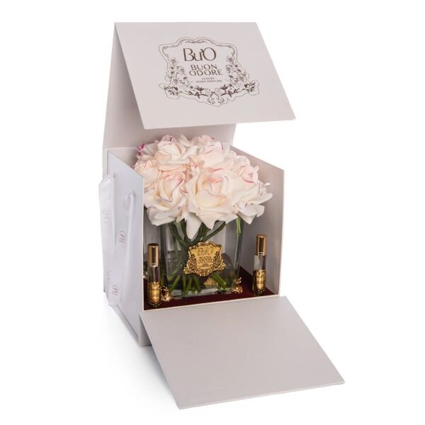 Pirinç Ayaklı Cam Gold 13 Allıklı Gül Luxury Home Perfume