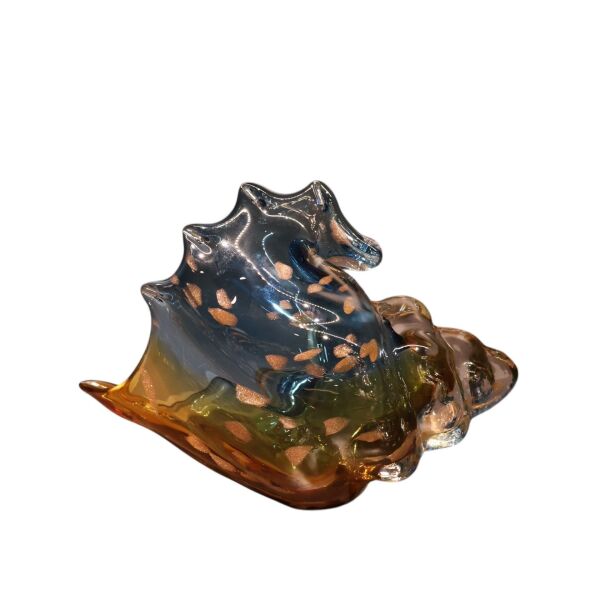 Amber Mor Deniz Kabuğu Küçük Yeşil-Turuncu