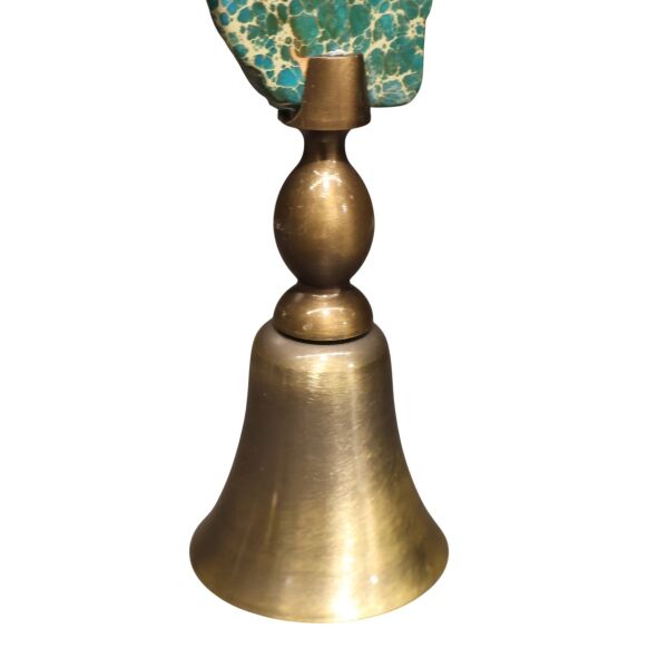 Yeşil Pirinç Doğal Taşlı Mum Söndürücü Turkuaz