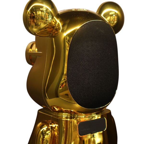 Pembe Kamuflaj Kaws Speaker Gold