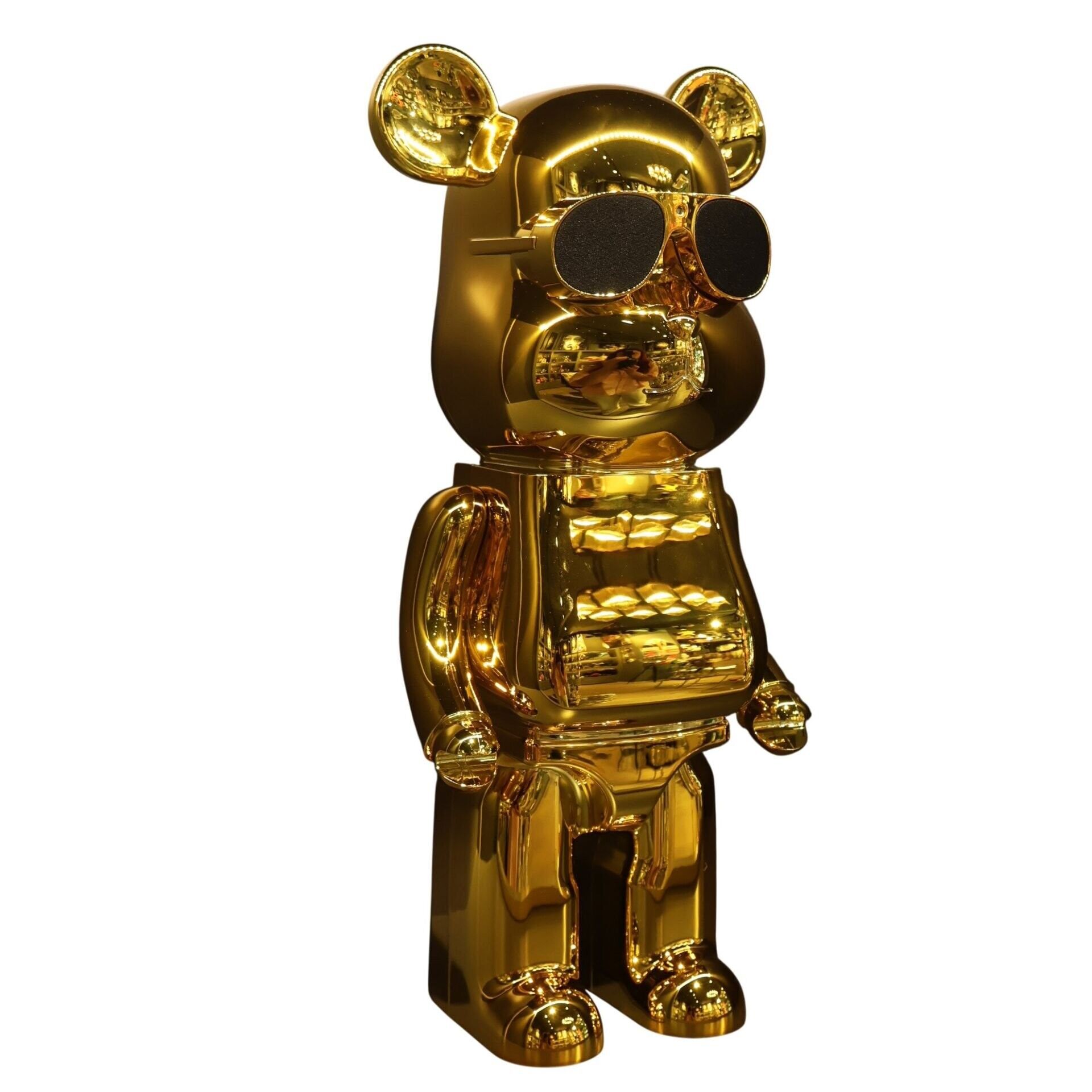 Pembe Kamuflaj Kaws Speaker Gold