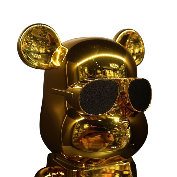 Pembe Kamuflaj Kaws Speaker Gold