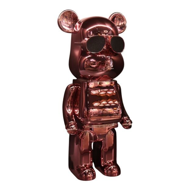 Pembe Kamuflaj Kaws Speaker Pembe-Metalik