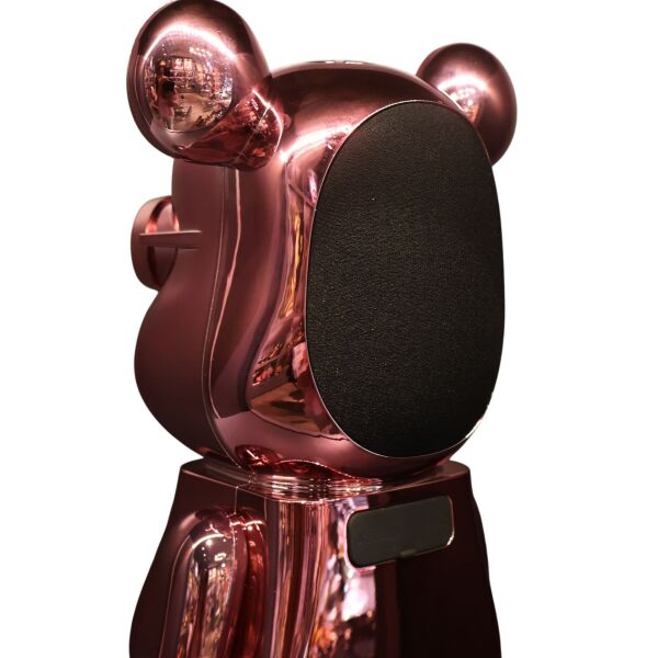 Pembe Kamuflaj Kaws Speaker Pembe-Metalik