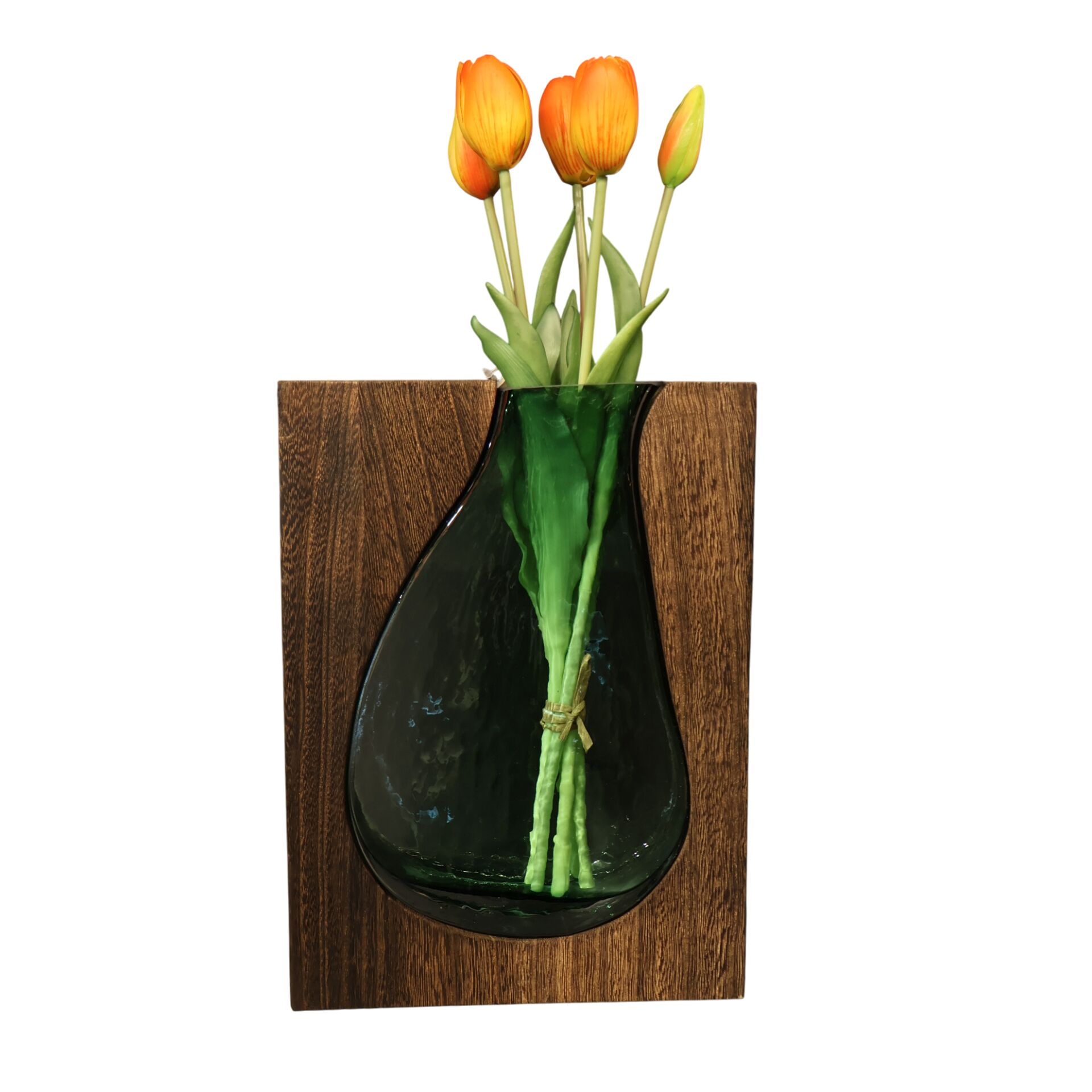 Ağaç İçi Yeşil Vazo Büyük