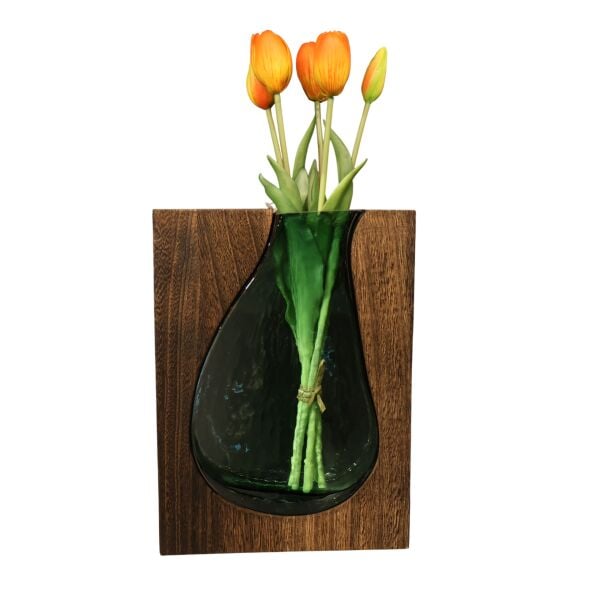 Ağaç İçi Yeşil Vazo Büyük