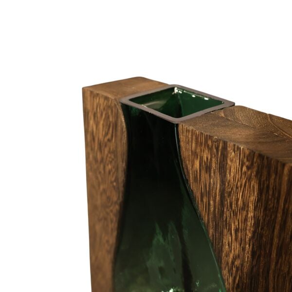 Ağaç İçi Yeşil Vazo Küçük