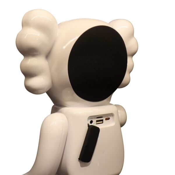 Siyah Kaws Bear Speaker Beyaz