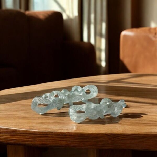 İkili Düğüm Obje Beyaz Beyaz