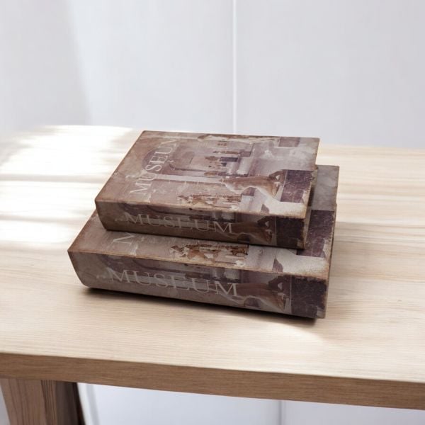 Museum İkili Ahşap Kitap Kutu Seti