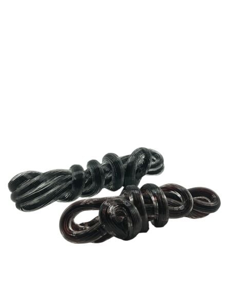 İkili Düğüm Obje Beyaz Siyah