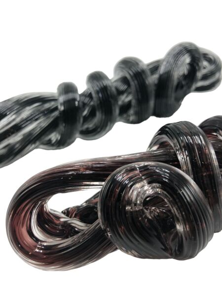 İkili Düğüm Obje Beyaz Siyah