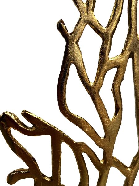 Mercan Mermer Ayaklı İkili Aksesuar Gold