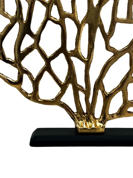 Mercan Mermer Ayaklı İkili Aksesuar Gold Gümüş