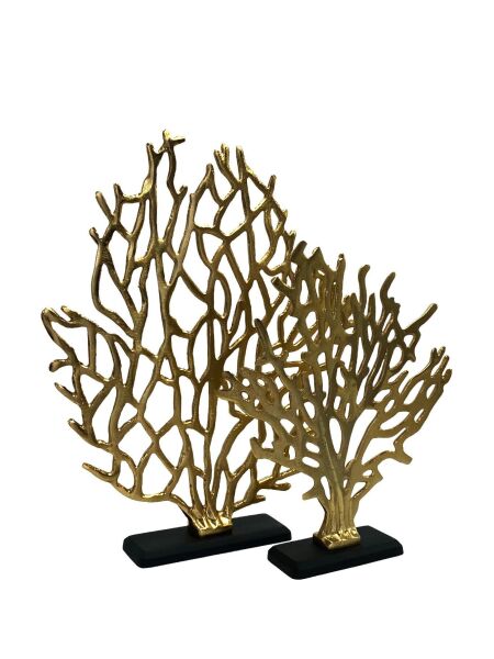 Mercan Mermer Ayaklı İkili Aksesuar Gold Gold