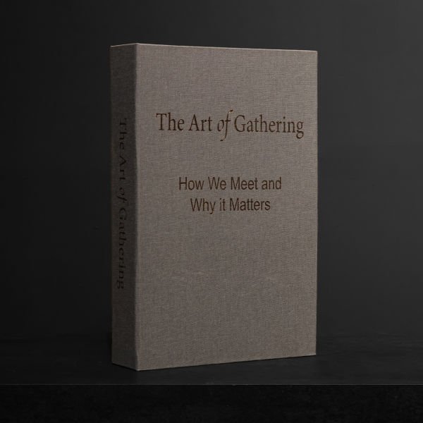 Kumaş Dekoratif Kitap Kutu The Art Mavi-Gold