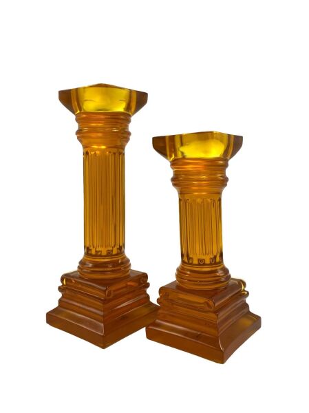 İkili Sütun Şamdan Gold