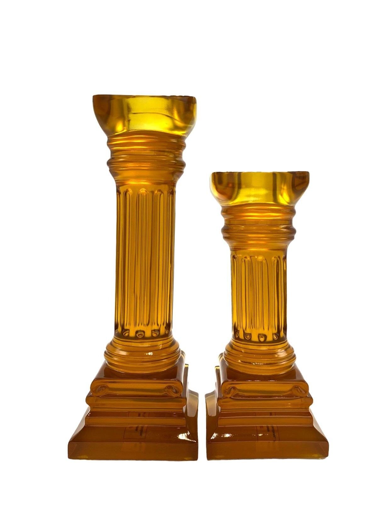 İkili Sütun Şamdan Siyah Gold