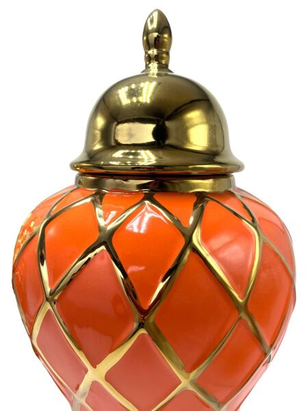 File Detaylı İkili Küp Turuncu