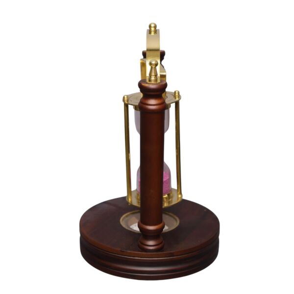 Pirinç Hareketli Kum Saati ve Pusula