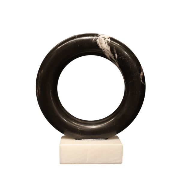 Mermer Kaideli Halka Leylak Siyah