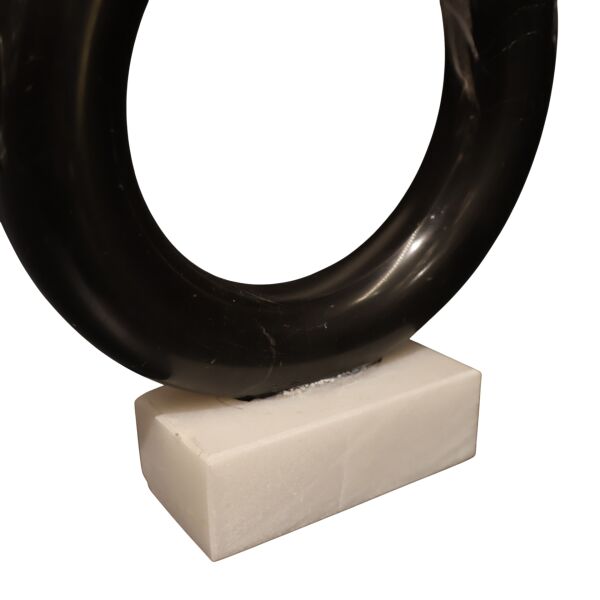 Mermer Kaideli Halka Leylak Siyah