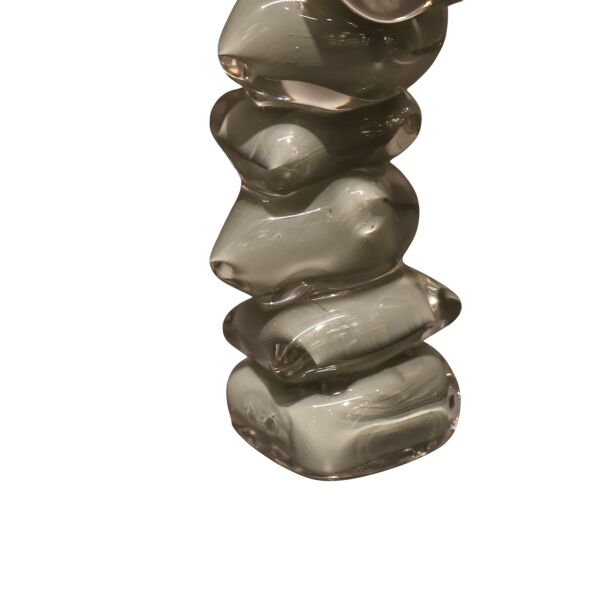 Dominoes Cam Dekor Siyah Küçük Gri