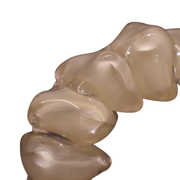 Dominoes Cam Dekor Siyah Küçük Krem